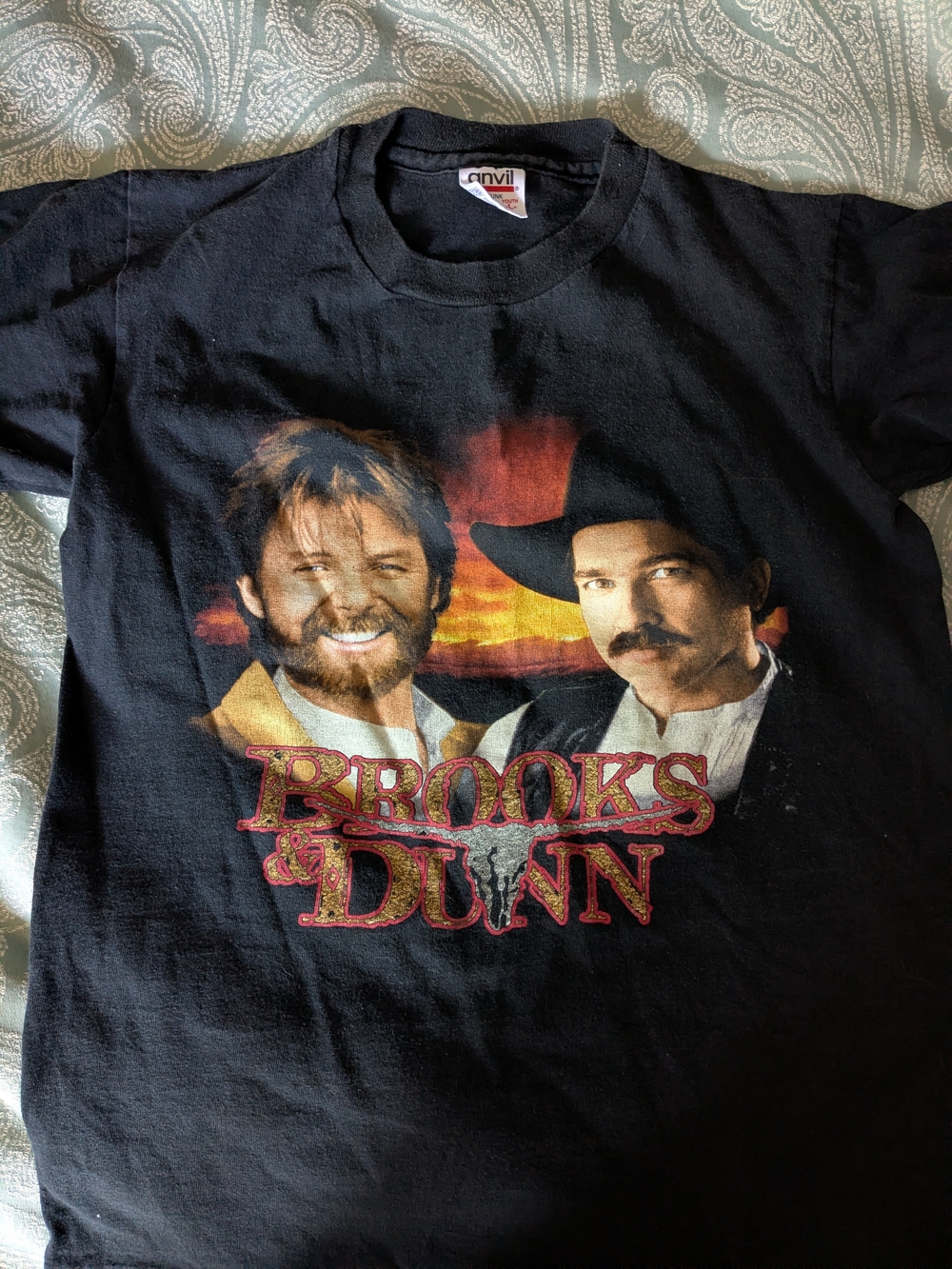 Hanes Black Brooks & Dunn Graphic Tee